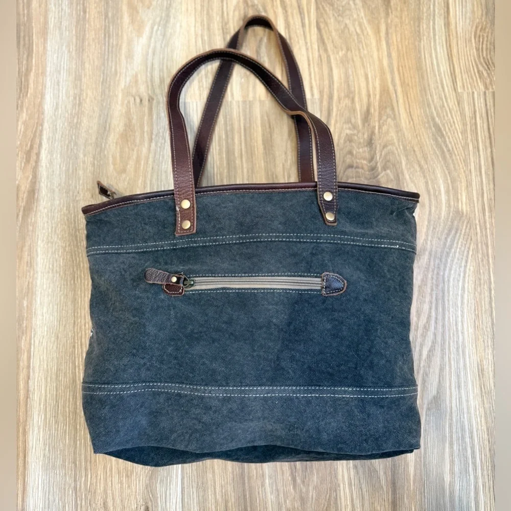 Myra Bag Blue Eternity Tote Bag NWOT